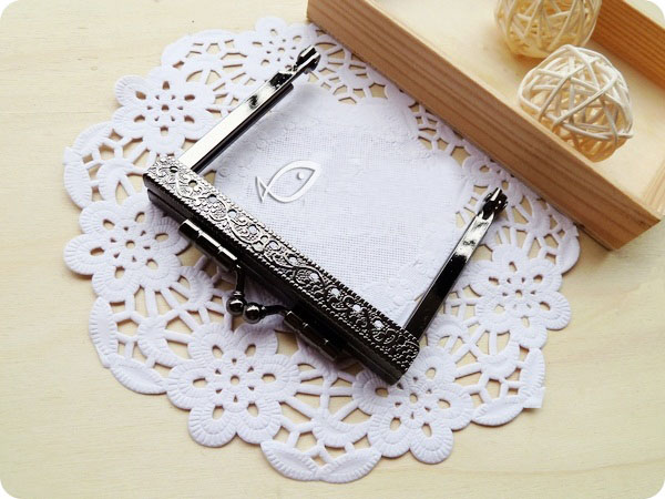 Fermoir metallique pour porte monnaie 7.5cm