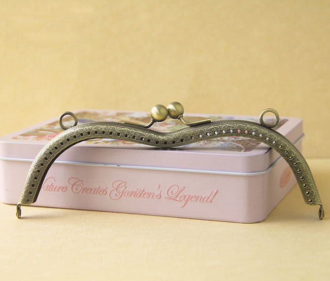 Fermoir metallique pour porte monnaie 19cm