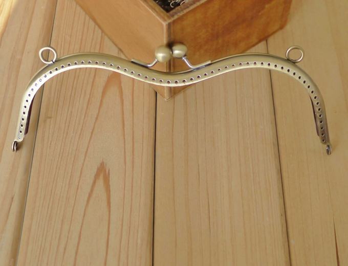 Fermoir metal pour porte monnaie 19cm