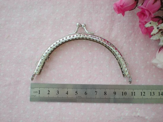 Fermoir metal pour porte monnaie 10.5cm